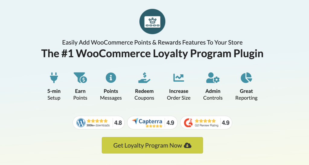 #1-rated loyalty program plugin in WooCommerce
